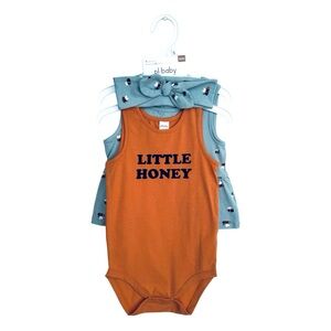 Petite Lem Baby Girls Little Honey 4 Piece Set Size 24 Months NWT